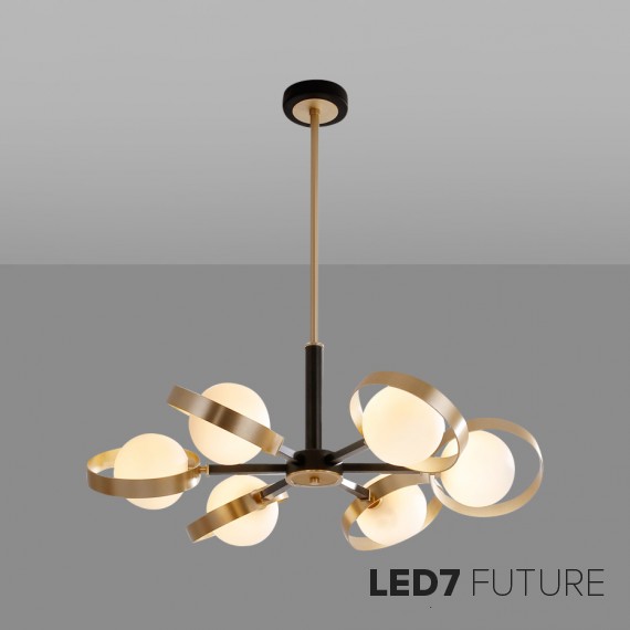 Loft Industry Modern - Ball Planets Chandelier